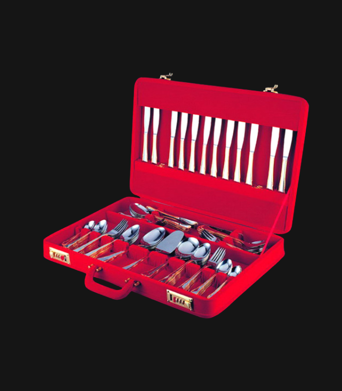 72 -piece Cutlery Set with red case